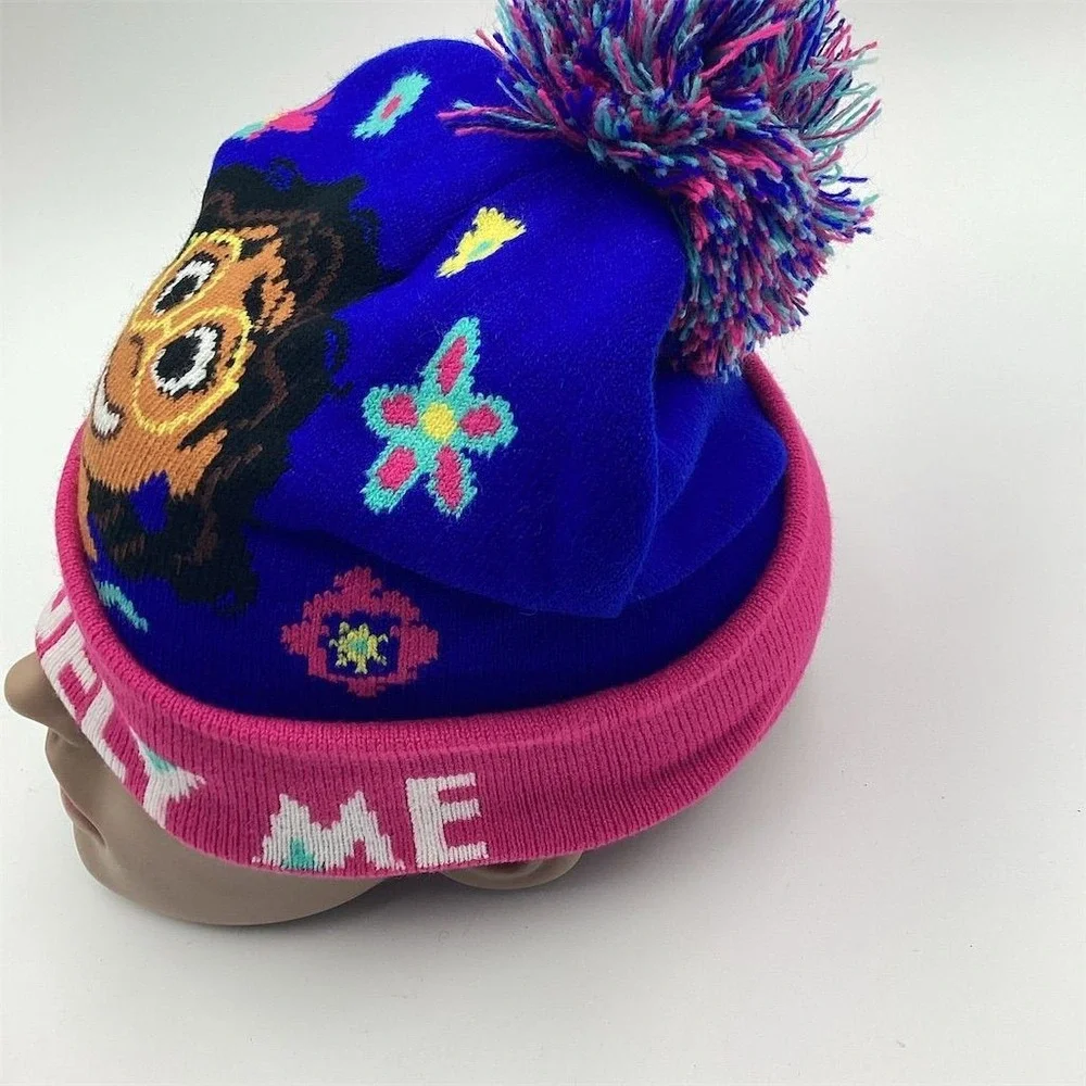 Disney Encanto Girls' Winter Beanie Hat with‎ Pom Pom 